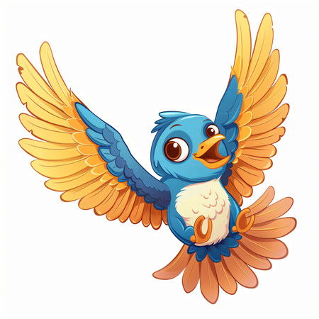 動(dòng)漫鳥(niǎo)圖片——彩虹之巔的夢(mèng)幻飛翔世界
